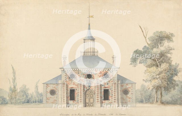 An Elevation for the Projected Mill at Méréville, n.d.. Creator: Francois Joseph Belanger.