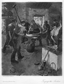 'Forging the Anchor', 20th century.Artist: Stanhope A Forbes