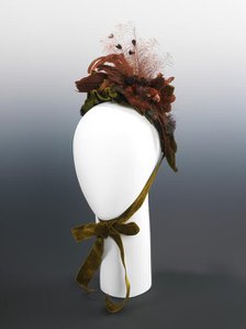 Bonnet, probably French, ca. 1880. Creator: Unknown.
