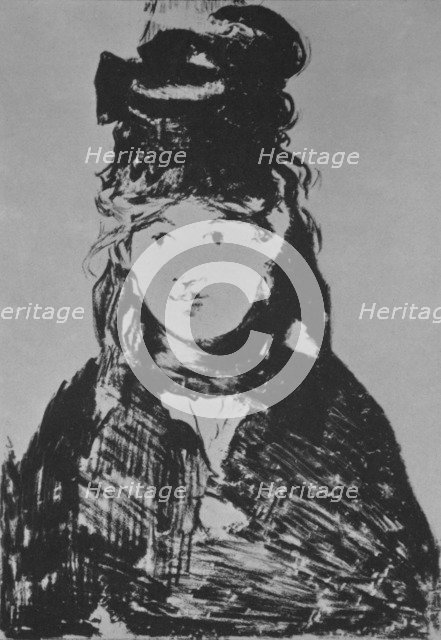 'Berthe Morisot', c. 1870s, (1946).  Artist: Edouard Manet.