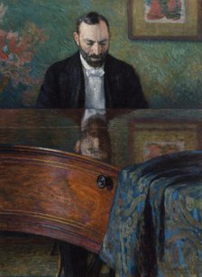 Jasienski at the Piano, 1908. Creator: Jozef Pankiewicz.
