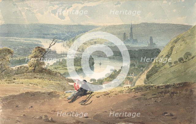 View of Rouen from St. Catherine’s Hill, 1821-22. Creator: Richard Parkes Bonington.