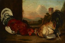 Fight of Cocks, 1st half of 19th century. Creator: August Friedrich.