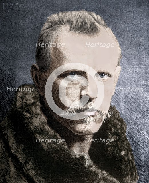 Dr Fridtjof Nansen, Norwegian Arctic Explorer, 1893. Artist: Unknown.