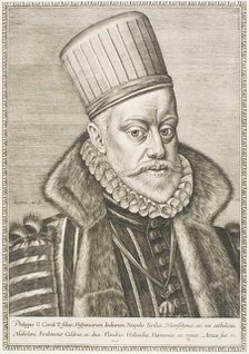 Phillip II, King of Spain, 1586. Creator: Hieronymous Wierix.