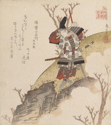 Kusonoki Tatewaki Masatsura (Warrior From the Book: Taiheiki), ca. 1840. Creator: Gakutei.
