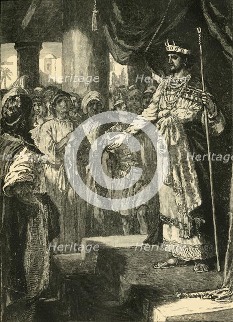 'Rehoboam Accepting the Advice of the Young Men', 1890.   Creator: Unknown.