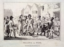 A wife being sold at Smithfield Market, London, 1816. Artist: Anon