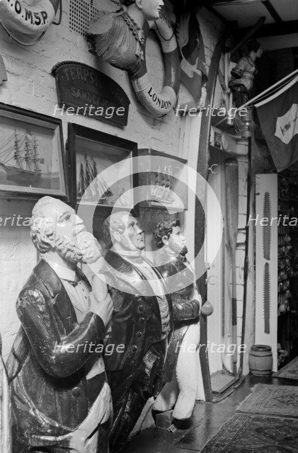 View of an exhibition of maritime artefacts, c1945-c1965.   Artist: SW Rawlings