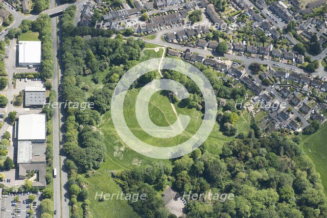The Bull Ring, a Roman amphitheatre earthwork in Cirencester, Gloucestershire, 2023. Creator: Robyn Andrews.