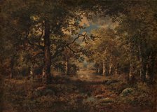 A Vista through Trees: Fontainebleau, 1873. Creator: Narcisse Virgile Diaz de la Pena.
