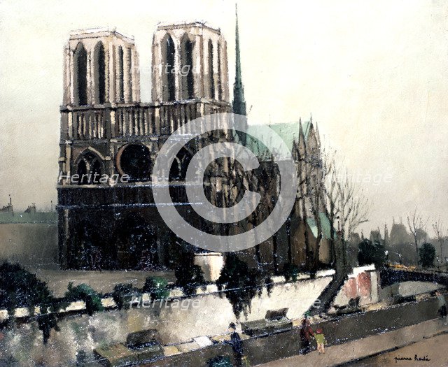 'Notre Dame de Paris', c1900-1942 Artist: Pierre Hode 