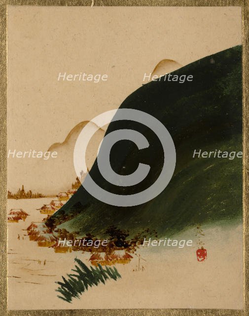 Mountains and Houses. Creator: Shibata Zeshin.