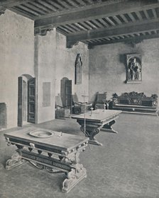 'Interior Palazzo Davanzati, Florence. With Two 16th Century Tables', 1928 Artist: Unknown.