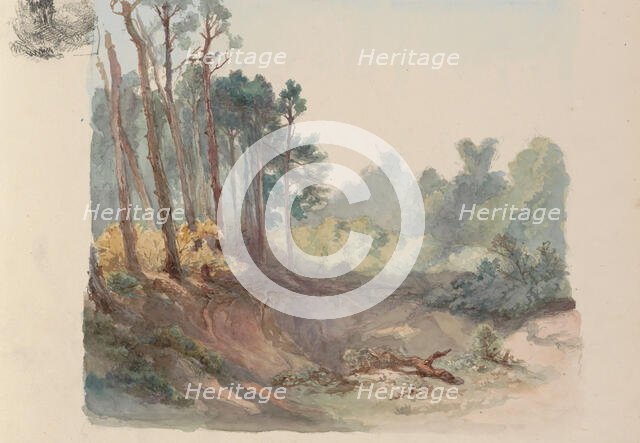 Quarry near the Hemelschen Berg in Oosterbeek, 1864-c. 1865. Creator: Maria Vos.