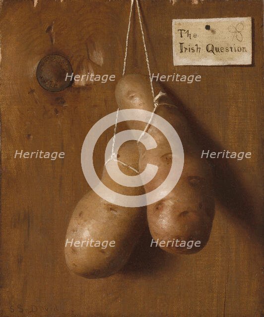 The Irish Question, 1880s. Creator: De Scott Evans.