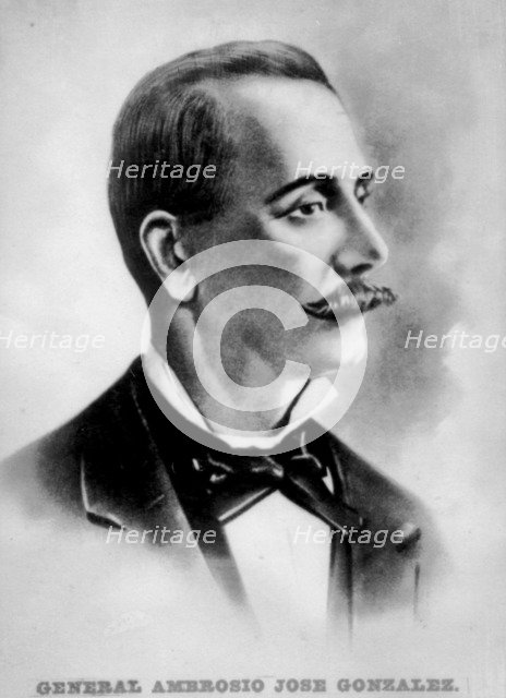 Colonel Ambrosio José Gonzales (1818-1893), Cuban revolutionary. Artist: Unknown