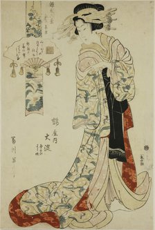 The Courtesan Oyodo of the Tsuruya House, 1818.