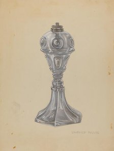 Lamp, c. 1940. Creator: Lawrence Phillips.