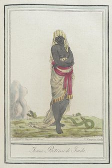 Costumes de Différents Pays, 'Jeune Pretresse de Juida', c1797. Creators: Jacques Grasset de Saint-Sauveur, LF Labrousse.