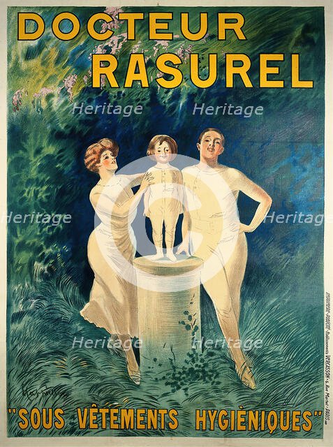 Docteur Rasurel: Sous Vêtements Hygièniques (Doctor Rasurel: Hygienic Undergarments), c. 1911. Creator: Cappiello, Leonetto (1875-1942).