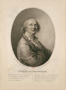 Count Alessandro di Cagliostro (1743-1795). Creator: Bartolozzi, Francesco (1728-1813).