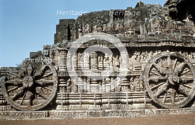 Side wall of the chariot, Temple of the Sun, Konarak, India, 13th century. Artist: Unknown