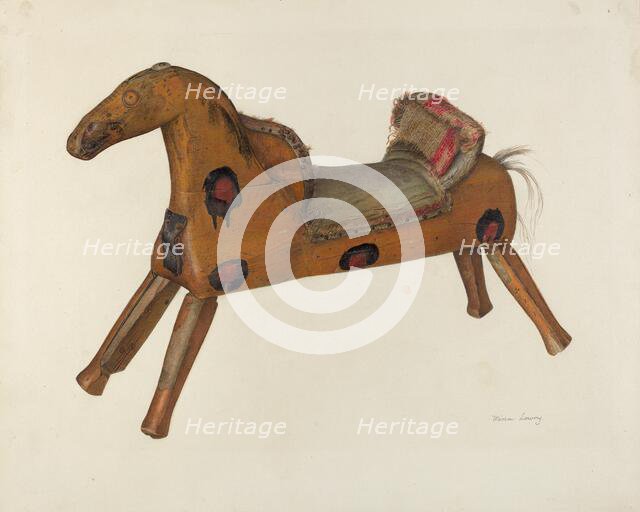 Hobby Horse, 1935/1942. Creator: Mina Lowry.
