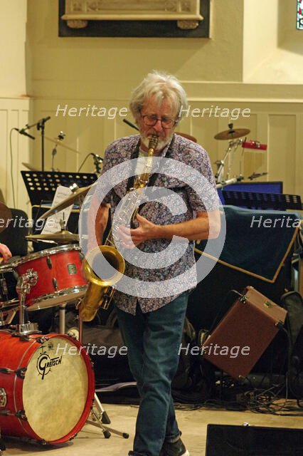 Tim Whitehead, Tim Whitehead Quintet, Chris Coull Promotion, St Andrew’s Church, August 2025. Creator: Brian O'Connor.
