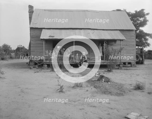 Landless family of cotton sharecroppers, Macon County, Georgia, 1937. Creator: Dorothea Lange.