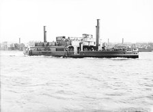 Ferry 'Gordon' on the Thames, London, c1905. Artist: Unknown