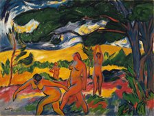 Under the Trees, 1911. Creator: Max Pechstein.