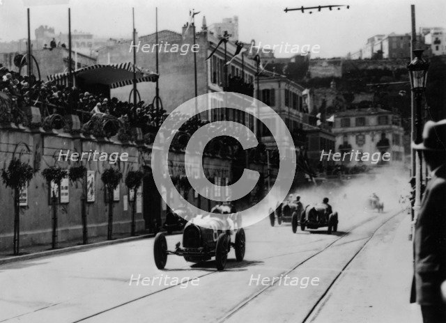 Start of the inaugural Monaco Grand Prix, 1929. Artist: Unknown