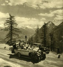 Mountain view at Schöneck on the Grossglockner High Alpine Road, Austria, c1935. Creator: Unknown.