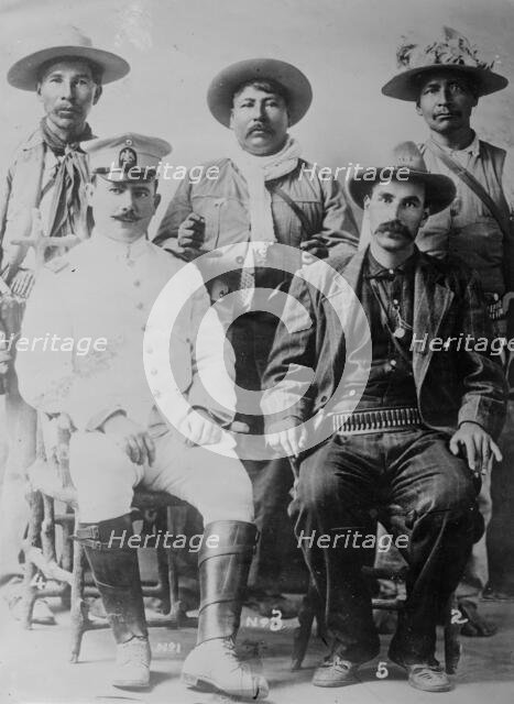 Gen. Alfaro Obregon & staff of Yaquis, between c1910 and c1915. Creator: Bain News Service.