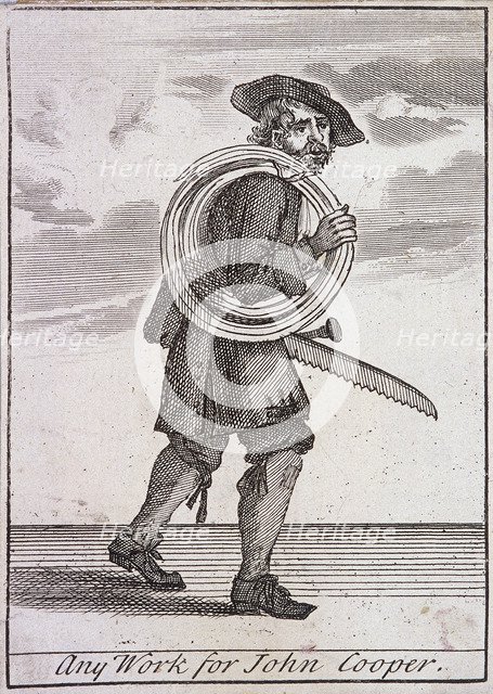 'Any Work for John Cooper', Cries of London, (c1688?). Artist: Anon