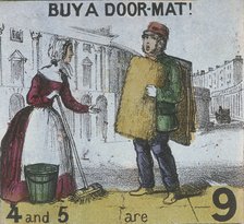 'Buy a Door-mat!', Cries of London, c1840. Artist: TH Jones