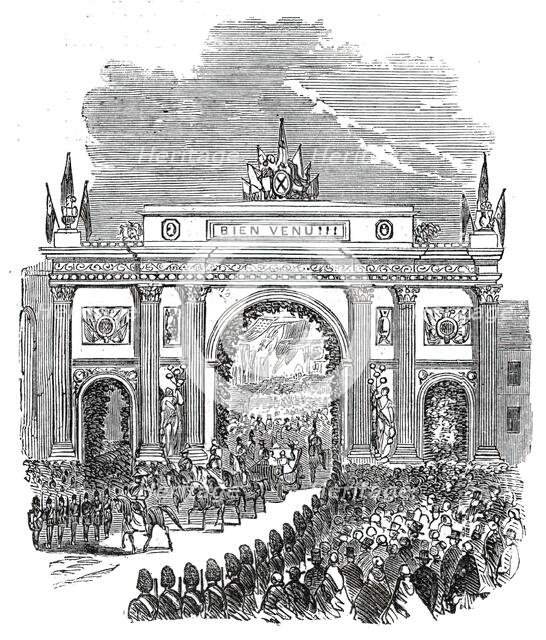 The Prince of Wales at Montreal - Arch at the head of M'Gill Street, 1860. Creator: Unknown.