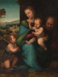 The Holy Family with the Infant John the Baptist, c.1505-c.1515. Creator: Circle of Fra Bartolommeo.