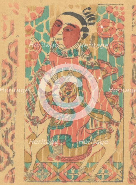 One hundred thirty-five woodblock prints including New Year's pictures (nianh..., 19th-20th century. Creator: Unknown.