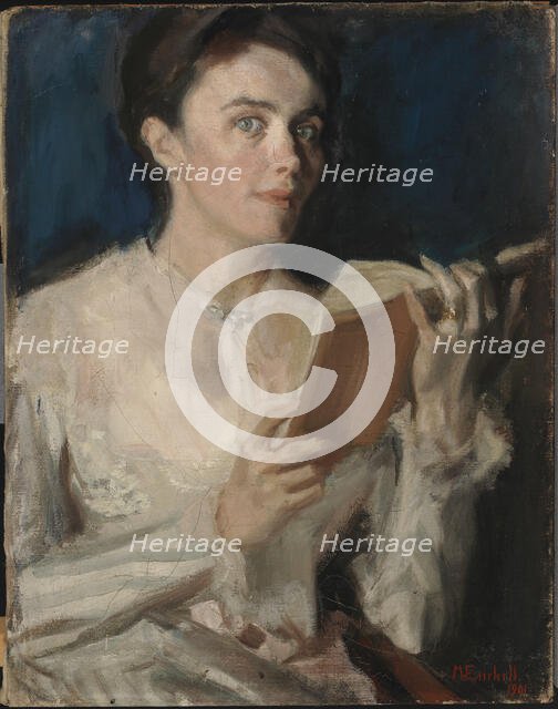 Portrait of Mrs E. Gadolin-Lagervall, 1901. Creator: Magnus Enckell.