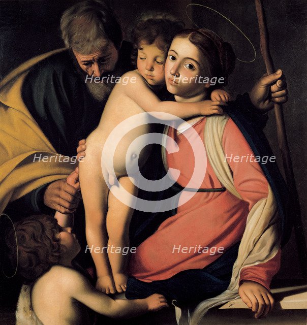 The Holy Family with John the Baptist as a Boy, Early 17th cen.. Artist: Caravaggio, Michelangelo (1571-1610)