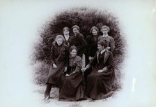 Group photo of people, 1900. Creator: Robert Augustus Henry L'Estrange.