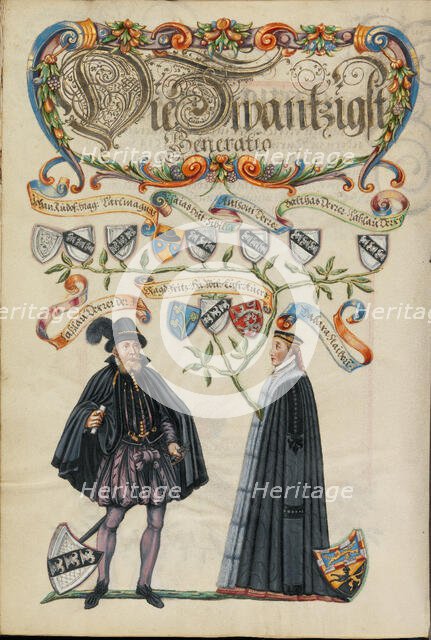 The Twentieth Generation, Lasslau Derrer, about 1626-1711. Creator: Unknown.