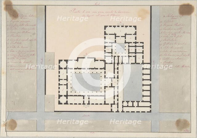 Plan of a Greek House, 1800-1900. Creator: Anon.