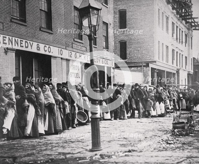 Coal strike, USA, 1902. Artist: Unknown