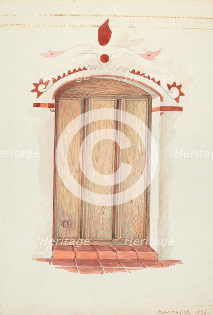 Restoration Drawing, 1936. Creator: Robert W.R. Taylor.