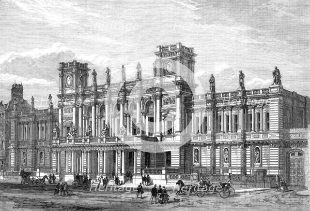 New buildings of the London University, Burlington Gardens, opened by the Queen on Wednesday, 1870. Creator: Unknown.
