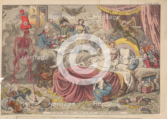 Political dreaming! Visions of peace! Perspective horrors!, 1801.