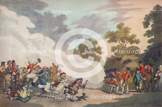 A Field Day in Hyde Park, 1789, (1914). Artist: Thomas Malton II